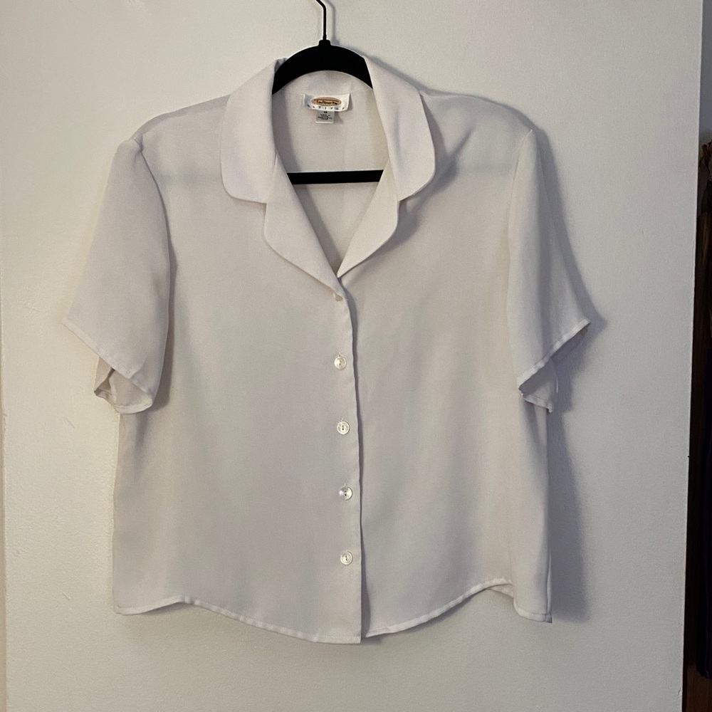 Vintage Talbots Classic White Button Down Shirt